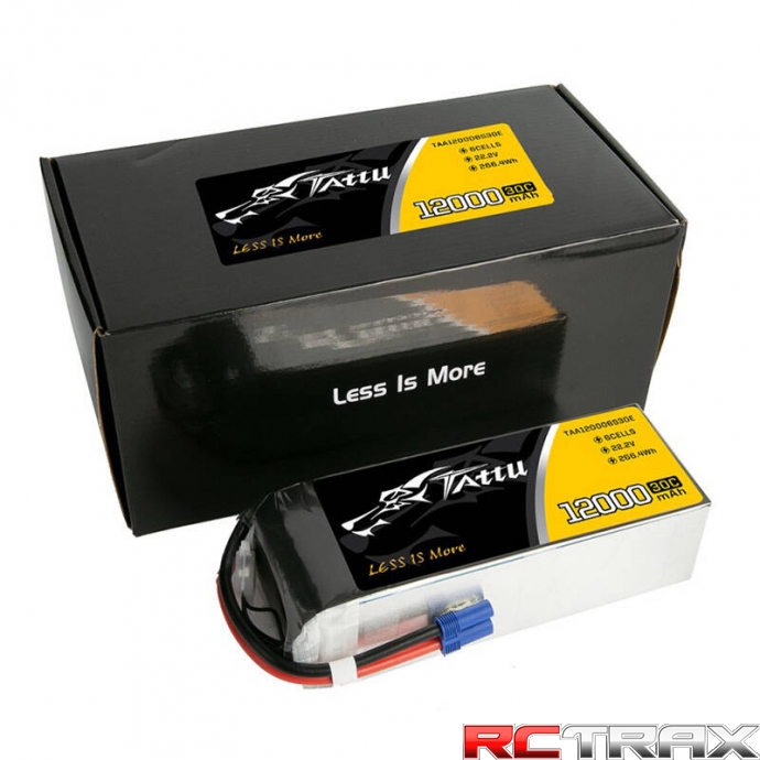 Tattu 12000mAh 22.2V 30C 6S1P UAV Lipo Battery Pack with EC5 plug