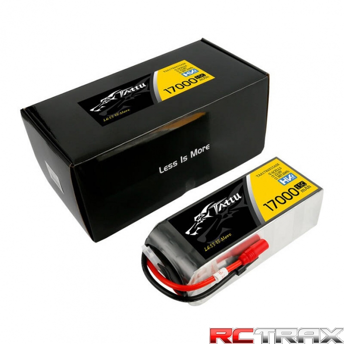 Tattu 17000mAh 22.8V 15C 6S1P Lipo Battery with AS150+XT150 Plug