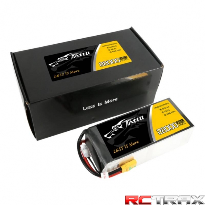 Tattu 22000mAh 22.2V 30C 6S1P Lipo Battery Pack with XT90-S plug