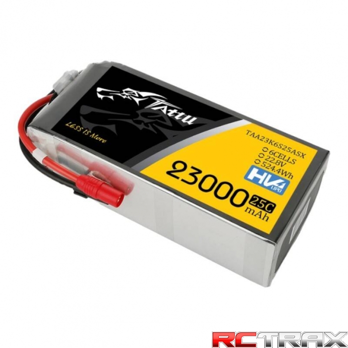 Tattu 23000mAh 22.8V 25C 6S1P Lipo Battery Pack With XT150+AS150