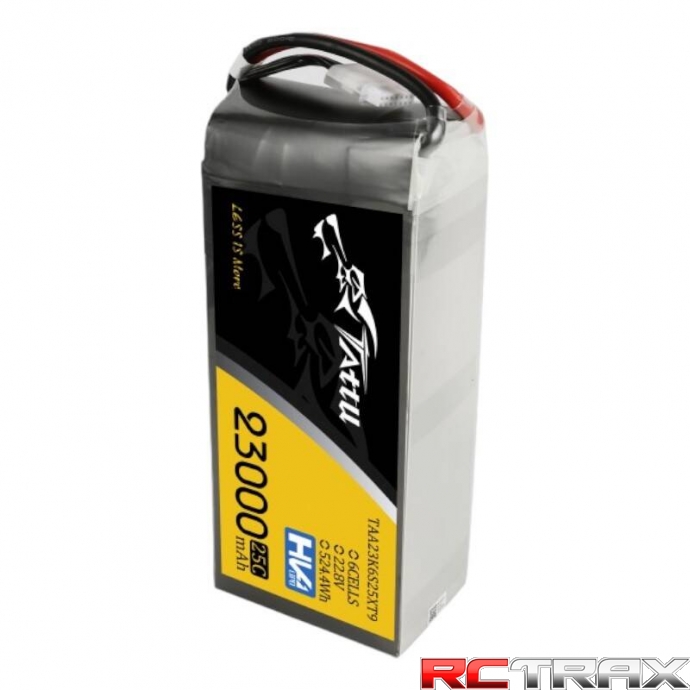Tattu 23000mAh 22.8V 25C 6S1P Lipo Battery Pack With XT90-S