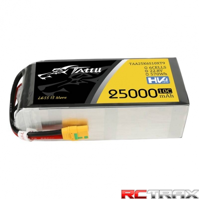 Tattu 25000mAh 22.8V 10C 6S1P Lipo Battery Pack With XT90-S