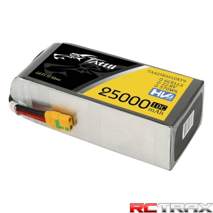 Tattu 25000mAh 22.8V 10C 6S1P Lipo Battery Pack With XT90-S