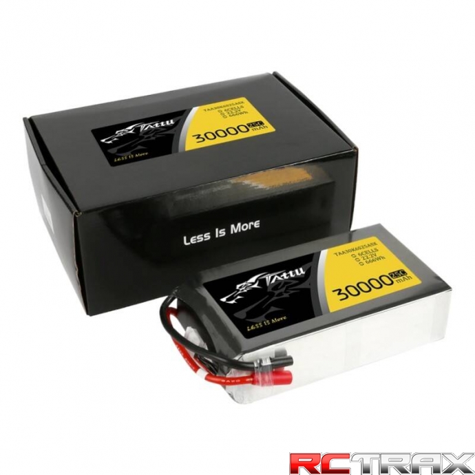 Tattu 30000mAh 22.2V 25C 6S1P Lipo Battery Pack with AS150+XT150