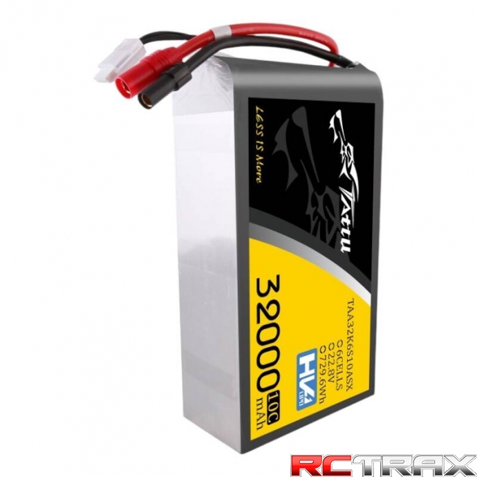 Tattu 32000mAh 22.2V 25C 6S1P Lipo Battery Pack with AS150+XT150