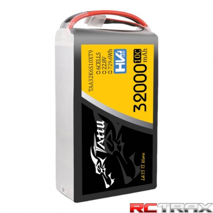 Tattu 32000mAh 22.8V 10C 6S1P Lipo Battery Pack With XT90-S