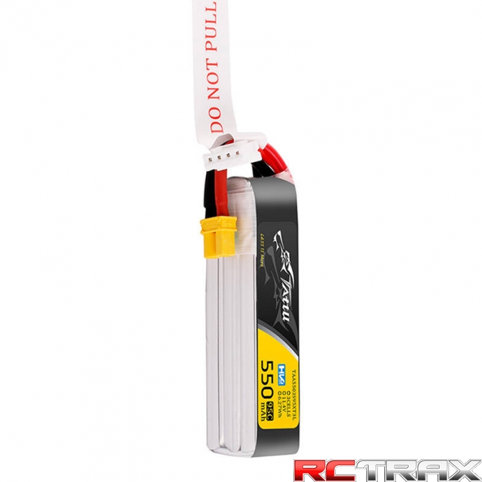 Tattu 3s 550mAh 95C 11.4V HV Lipo Battery with XT30 Plug Long-Pack