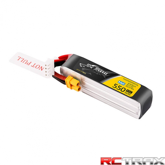 Tattu 3s 550mAh 95C 11.4V HV Lipo Battery with XT30 Plug Long-Pack