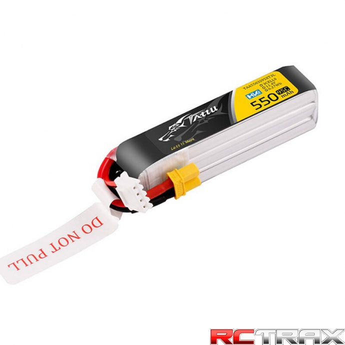 Tattu 3s 550mAh 95C 11.4V HV Lipo Battery with XT30 Plug Long-Pack