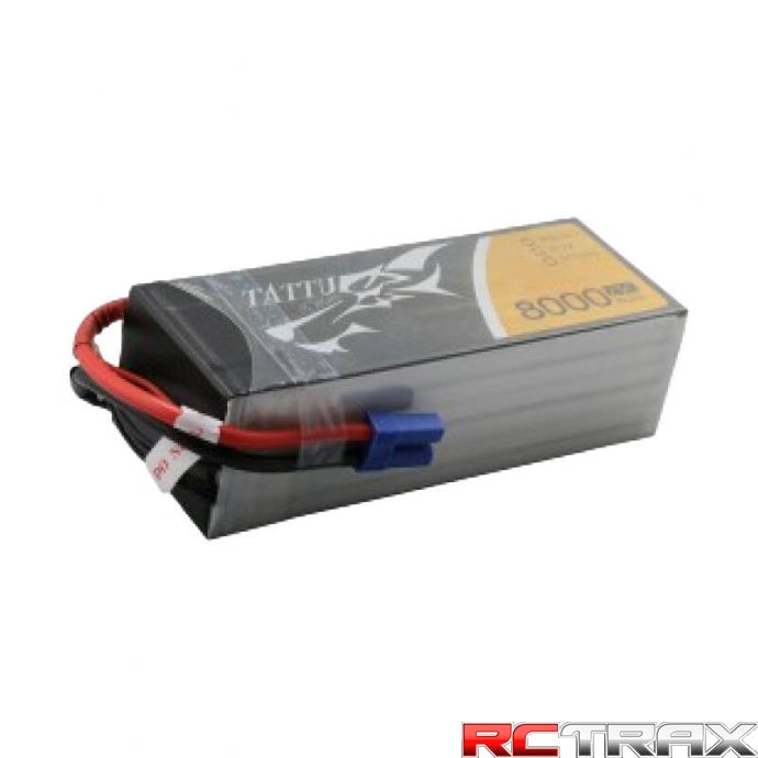 Tattu 8000mAh 22.2V 25C 6S1P Lipo Battery Pack with EC5