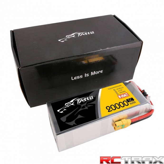 Tattu NMC 20000mAh 22.2V 5C 6S1P Lipo Battery Pack with XT90-S plug