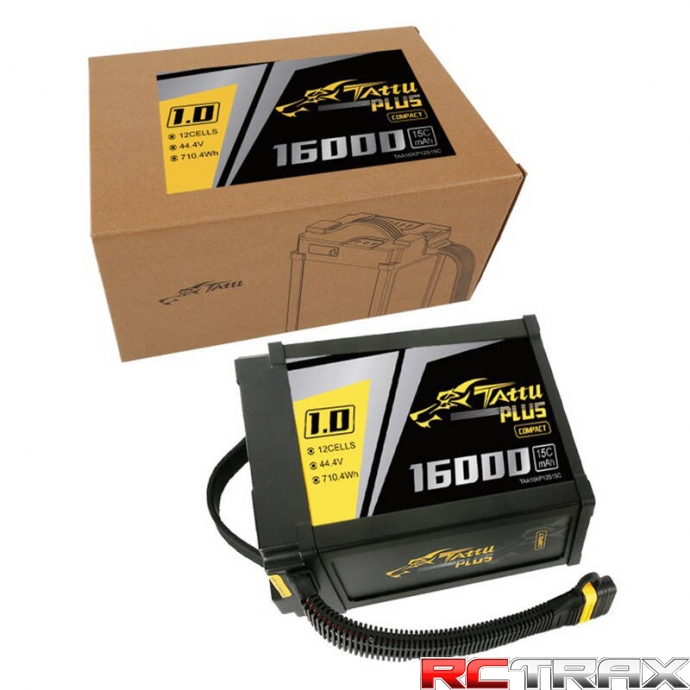 Tattu Plus 1.0 Compact version 16000mAh 12S 15C 44.4V Lipo battery pack with AS150U Plug