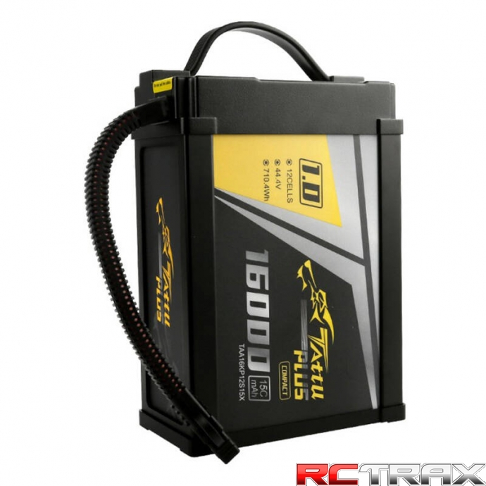 Tattu Plus 1.0 Compact version 16000mAh 12S 15C 44.4V Lipo battery pack with XT90-S Plug