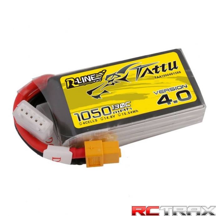 Tattu R-Line 4.0 1050mAh 14,8V 130C 4S1P XT60 Battery