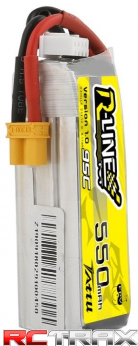 Tattu R-Line 550mAh 11.1V 95C 3S1P XT30U-F Lipo Battery