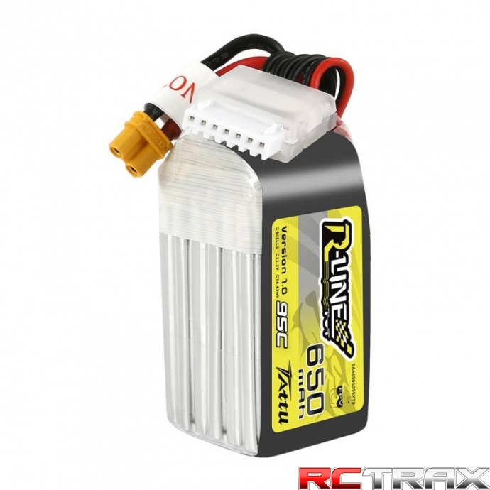 Tattu R-Line 650mAh 22,2V 95C 6S1P XT30U-F Battery