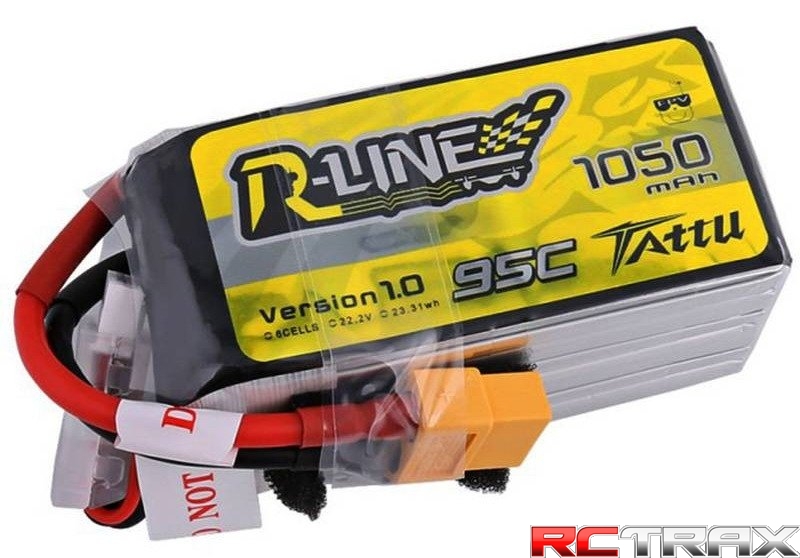Tattu R-Line Battery 1050mAh 22.2V 95C 6S1P XT60