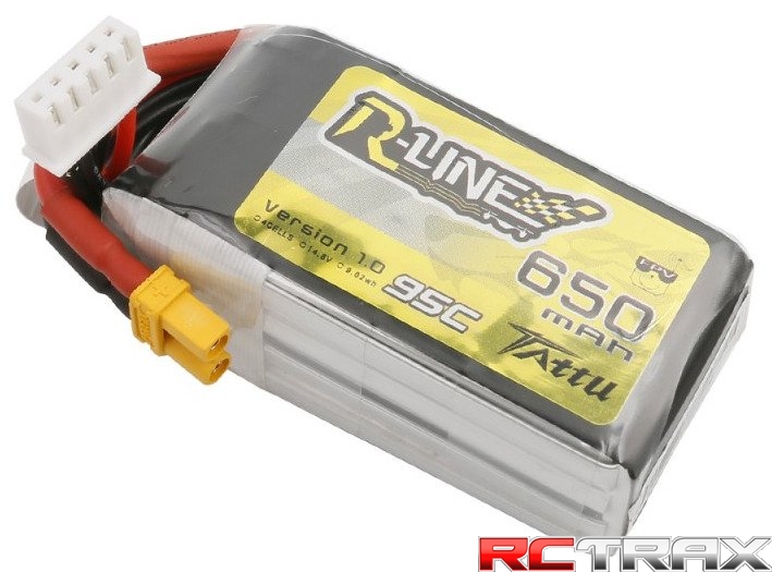 Tattu R-Line Lipo Battery 650mAh 14,8V 95C 4S1P XT30U-F