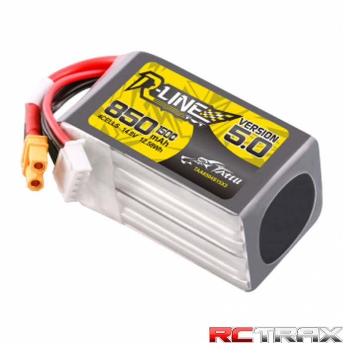 Tattu R-Line Wersja 5.0 850 mAh 14,8 V 4S1P 150C XT30U-F