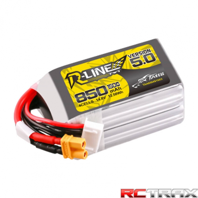 Tattu R-Line Wersja 5.0 850 mAh 14,8 V 4S1P 150C XT30U-F