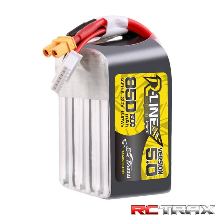 Tattu R-Line Wersja 5.0 850mAh 22.2V 6S1P 150C Lipo XT30U-F