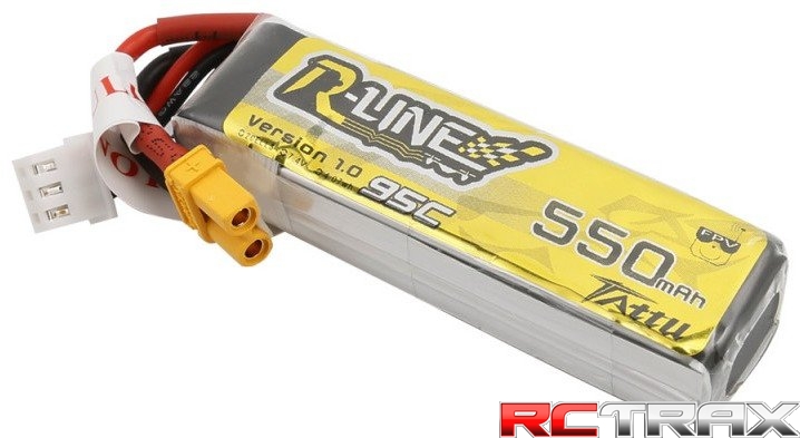 Tattu R-Line battery 550mAh 7.4V 95C 2S1P XT30U-F