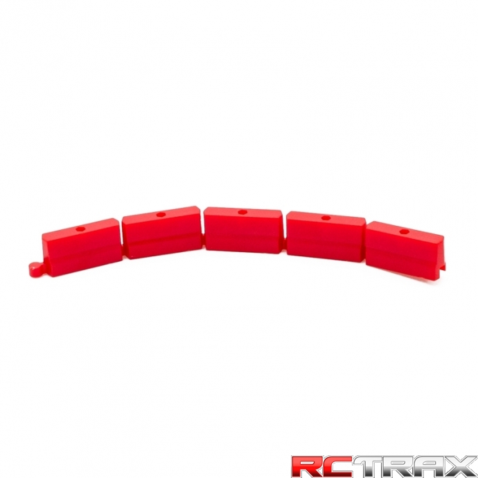 Turbo Racing czerwone barierki do toru - 50 szt