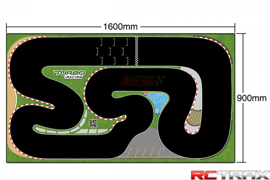 Turbo Racing tor do sportu / wyścigów (900x1600mm)