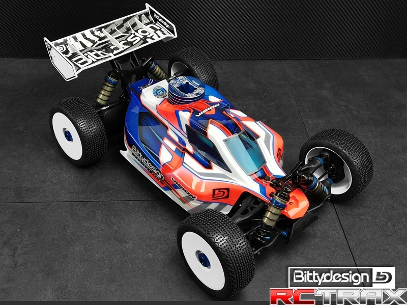 Bittydesign karoseria przeźroczysta ASSOCIATED RC8 B3.1/RC8 B3.2 - wstępnie wycięta
