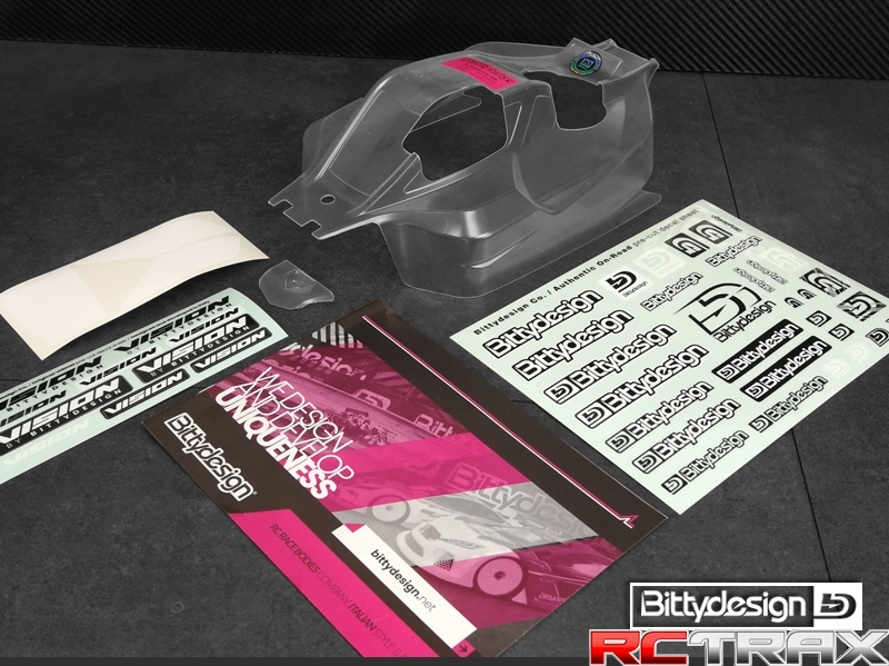 Bittydesign karoseria przeźroczysta ASSOCIATED RC8 B3.1/RC8 B3.2 - wstępnie wycięta