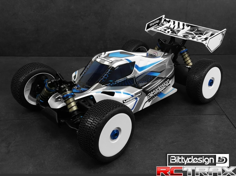 Bittydesign karoseria przeźroczysta ASSOCIATED RC8 B3.1e/RC8 B3.2e - wstępnie wycięta