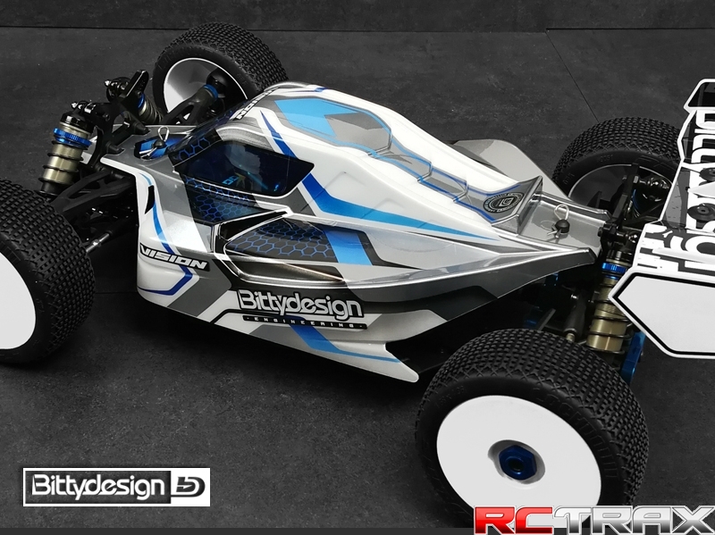 Bittydesign karoseria przeźroczysta ASSOCIATED RC8 B3.1e/RC8 B3.2e - wstępnie wycięta