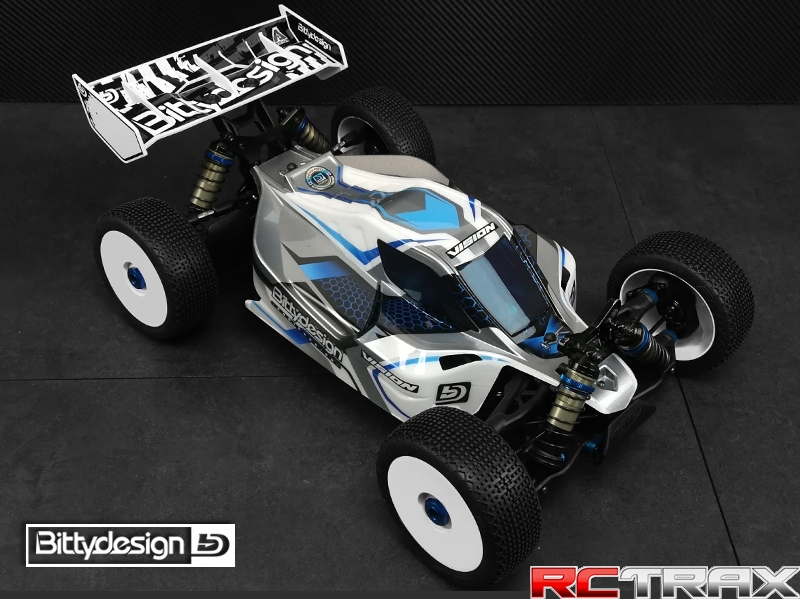 Bittydesign karoseria przeźroczysta ASSOCIATED RC8 B3.1e/RC8 B3.2e - wstępnie wycięta
