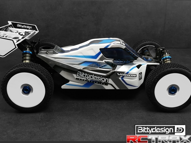 Bittydesign karoseria przeźroczysta ASSOCIATED RC8 B3.1e/RC8 B3.2e - wstępnie wycięta