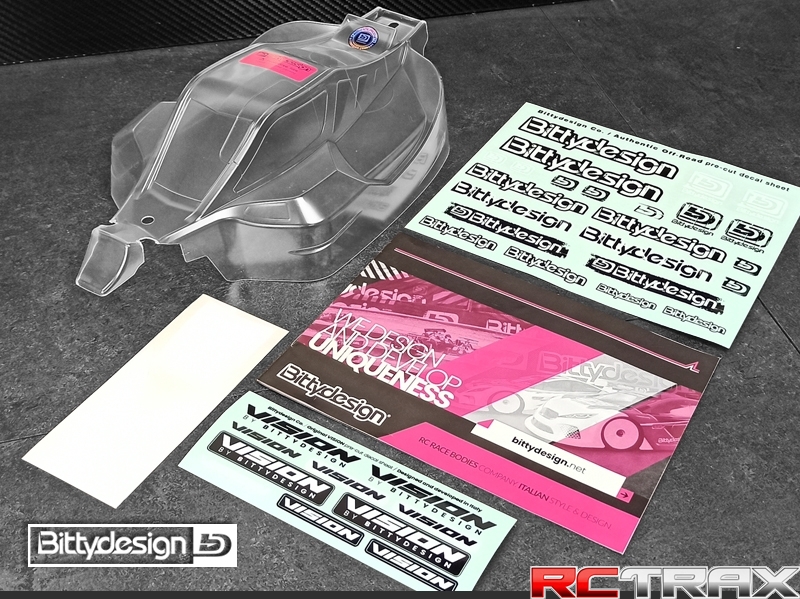 Bittydesign karoseria przeźroczysta Kyosho MP10E - wstępnie wycięta