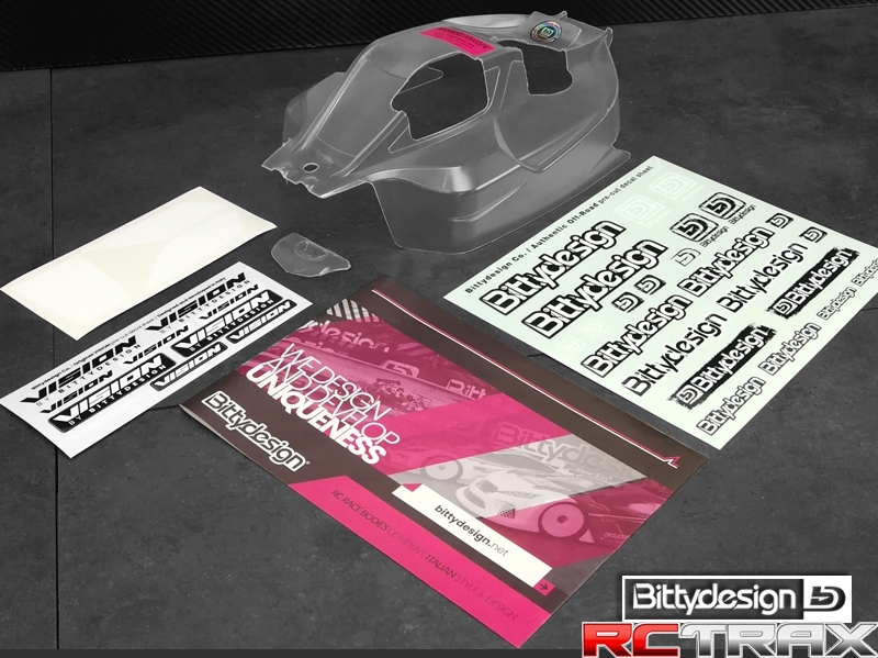 Bittydesign karoseria przeźroczysta SWORKz S35-3 / S35-4 - wstępnie wycięta