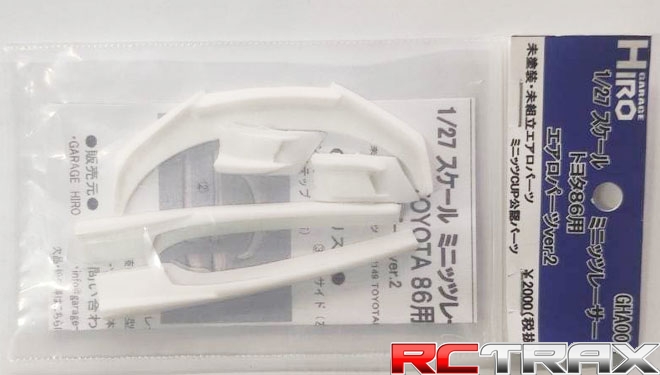 Garage Hiro Aero Parts Set Ver.2 White For Kyosho Mini-Z TOYOTA 86