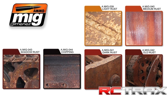 AK AMMO MIG 7106 Rust Effects Colors Set