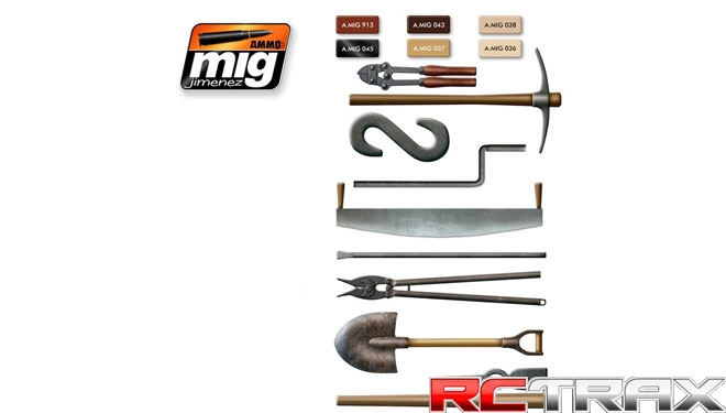 AK AMMO MIG 7112 Tool Colors Set