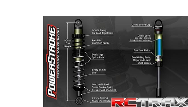 Akcesoria Pro-Line 6060-00 Power Stroke Scaler Shocks (90-95mm)
