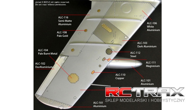 Alclad 116 1oz.Semi-Matte Aluminium Lacquer