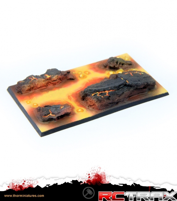 Thor Miniatures Bases Lava 60x100 #2