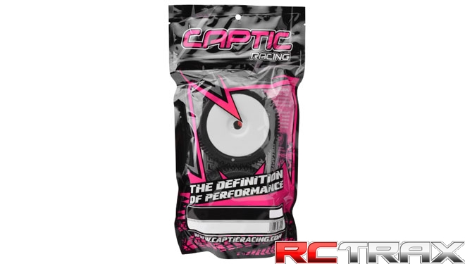 ! Captic Racing TRACER koła 1/8 Buggy Tires Mounted CR-3 (Soft) Racing Compound - White 2 szt