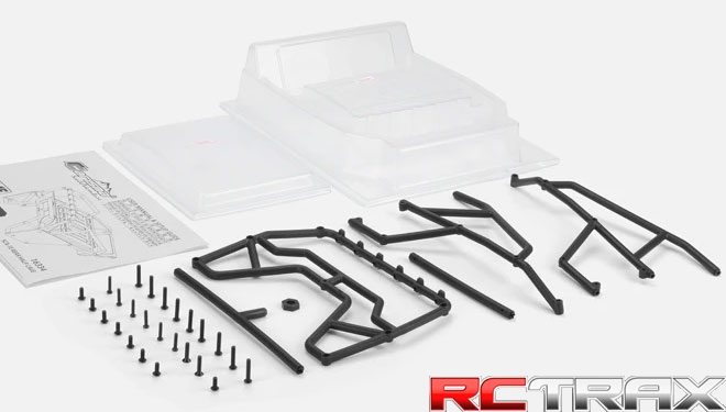 Carisma 16334 SCA-1E Rear Half Bed Cage Set (For 285mm & 313mm WB)