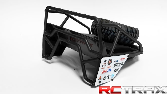 Carisma 16334 SCA-1E Rear Half Bed Cage Set (For 285mm & 313mm WB)