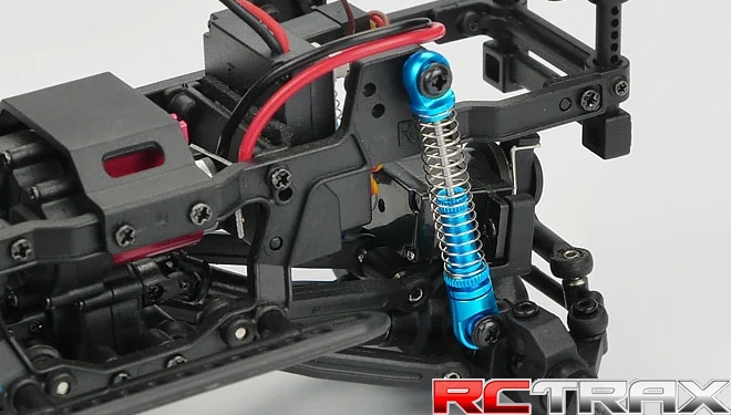 Carisma 16314 amortyzatory MSA-1E alum oil shocks set 1/24 (Blue)