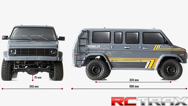 Carisma karoseria pomalowana SCA-1E PRAIRIE WOLF wheelbase 324mm