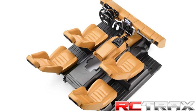 Cockpit Interior Kit Orange Traxxas TRX-4 Mercedes G500 wnętrze do modelu