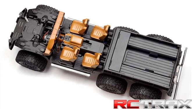 Cockpit Interior Kit Orange Traxxas TRX-4 Mercedes G500 wnętrze do modelu
