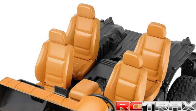 Cockpit Interior Kit Orange Traxxas TRX-4 Mercedes G500 wnętrze do modelu
